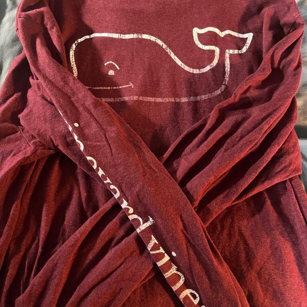 Burgundy Vineyard Vines Long Sleeve Size XL
